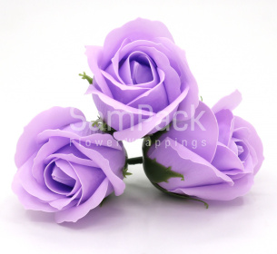 Розы из мыльной пены светлая слива 5,5*4 50шт(55/3) Розы из мыльной пены