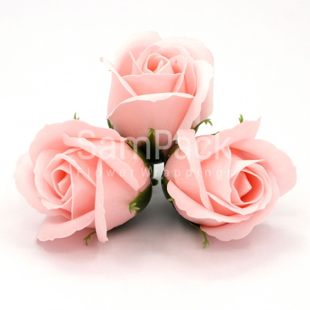Розы из мыльной пены розовый 5,5*4 50шт(55/4) Розы из мыльной пены