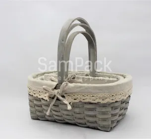 XS17-002 S/3 GRAY - серый Корзины Китайские