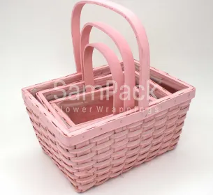 XS17-009 S/3 LT.PINK светло-розовый Корзины Китайские