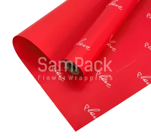 Пленка "Love" красный 58*10 м 60мкр Пленка "Love"  58*10 м 60мкр