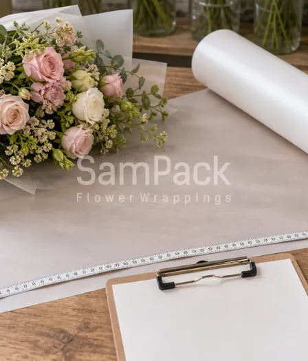 Как рассчитать расход плёнки на букет: формула для флориста - SamPack.Store