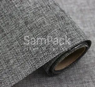 Мешковина  искусств.50см *5 ярд. серый (830) Мешковина искусствен.50см*5ярд