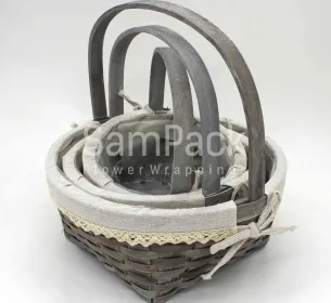 XS17-001 S/3 GRAY - серый Корзины Китайские