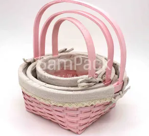 XS17-001 S/3 LT.PINK светло-розовый Корзины Китайские