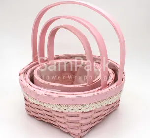 XS17-002 S/3 R LT.PINK светло-розовый Корзины Китайские