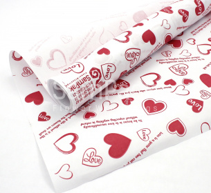 БВК СЕРДЦА Красн" LOVE" 10м*70см(СамПак) БВК 70см
