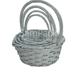 5414 S/4-R WASH WHITE- БЕЛЫЙ Корзины Китайские
