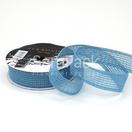 Лента "Мережка" №131 голубой 28mm*20y Лента "Мережка" 28mm*20y