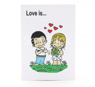 Открытки " LOVE IS " жевачка 1/5 Открытки 1/5 