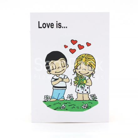 Открытки " LOVE IS " жевачка 1/5 Открытки 1/5 