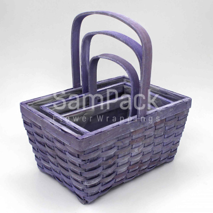 XS17-009 S/3 PALE LILAC бледно-сиреневый Корзины Китайские