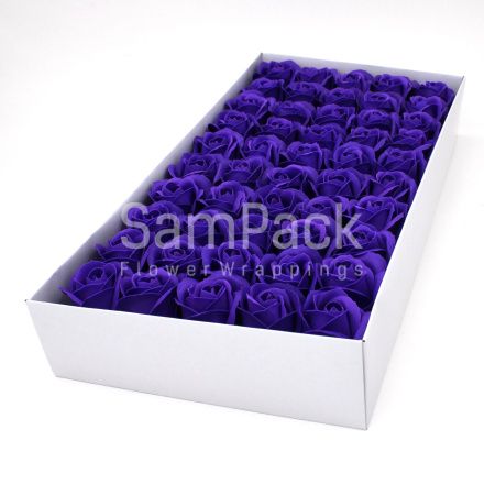 Розы из мыльной пены пурпурно-фиолетовый 5,5*4 50шт(55/4) Розы из мыльной пены