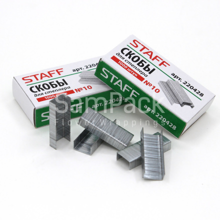Скобы STAFF 220428 № 10 (1000 шт) Степлер
