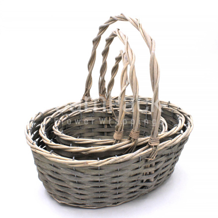 Корзины АЕ-2151  S/3 GRAY- СЕРЫЕ Корзины Китайские