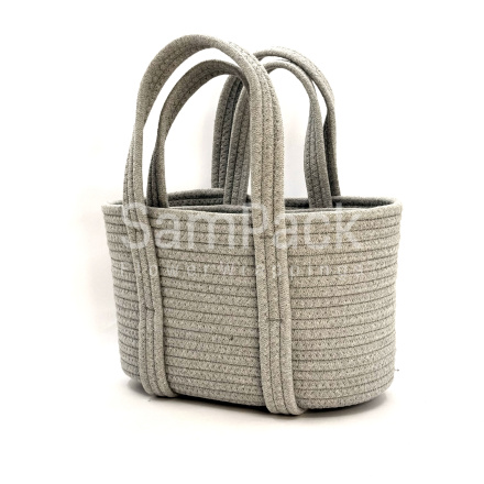 Корзина текстиль сумка серая 9597 - 2 шт. Корзины текстиль