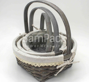 XS17-001 S/3 GRAY - серый Корзины Китайские