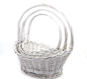 Корзины АЕ-2557 S/3 WHITE WASH - БЕЛЫЕ Корзины Китайские