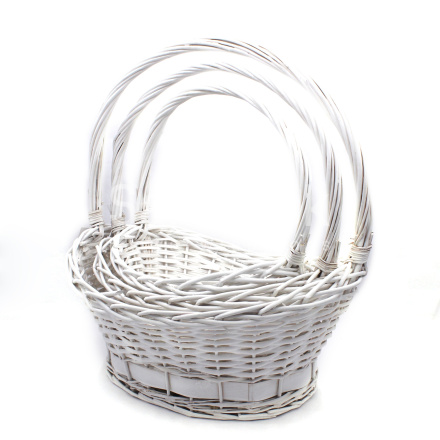 Корзины АЕ-2557 S/3 WHITE WASH - БЕЛЫЕ Корзины Китайские