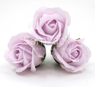 Розы из мыльной пены бледно-розовый 5,5*4 50шт(55/2) Розы из мыльной пены