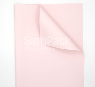 Плёнка матовая листовая  бледно-розовый №06 58*58см 50мк Пленка мат.листовая однотонная 58*58 см