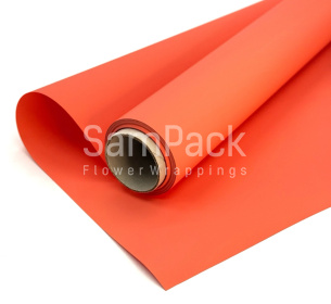 Пленка мат. "Satin" лососевый  50*10 м 65мкр Пленка мат. "Satin"  50*10 м 65мкр