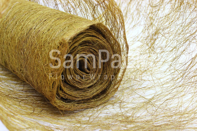 Abaca Scrunch Roll 19*10y Olive Green A28 оливковый Абака Скранч