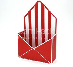 Коробка -  конверт линии красный (399/19) Конверты