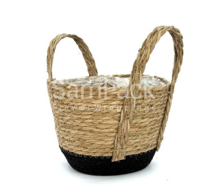 Корзина плет (рогоз.) натуральный.арт.5511 Корзины из рогоза