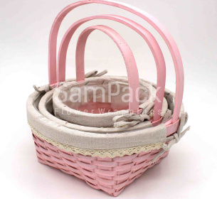 XS17-001 S/3 LT.PINK светло-розовый Корзины Китайские
