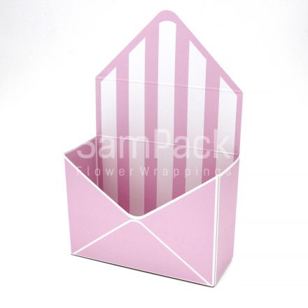 Коробка -  конверт линии розовый (399/21) Конверты