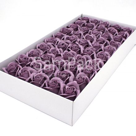 Розы из мыльной пены пыльно-сиреневый 5,5*4 50шт(55/27) Розы из мыльной пены