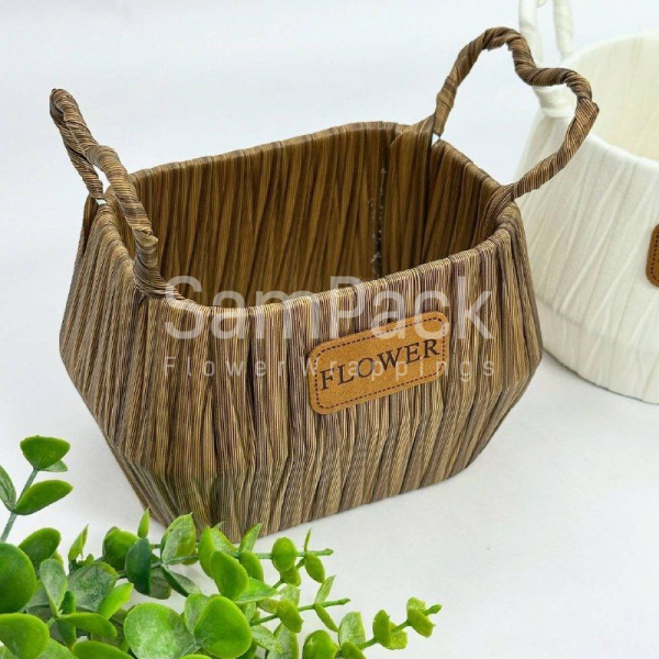 Корзины плетенные из джута