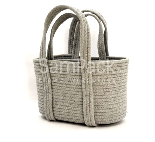 Корзина текстиль сумка серая 9597 - 2 шт. Корзины текстиль