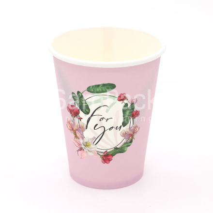 Стаканчик для цветов "FOR YOU" 13*9 ( 7358490 в упак 10 шт) Стаканчик для цветов 13*9 (в упак 10 шт)