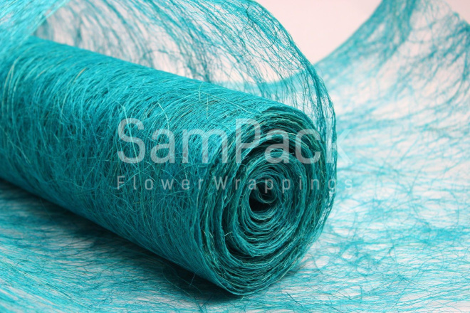 Abaca Scrunch Roll 19*10y Emerald Green A29 изумрудный Абака Скранч
