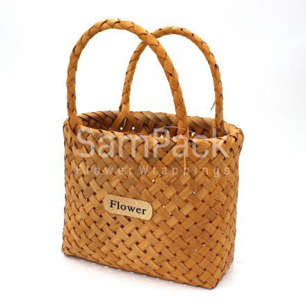 Корзина плет.(секвойя) 25*15*21см натур. арт 3095 Корзины секвойя