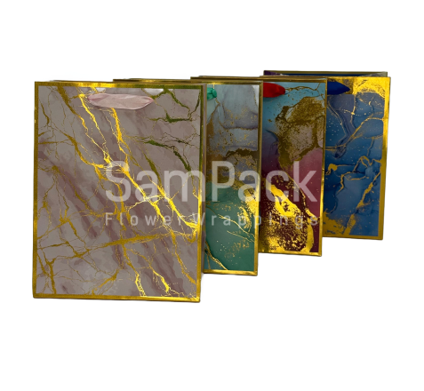 Пакет подар. "Мрамор"  32*45*15cm(397А) Пакет подарочный
