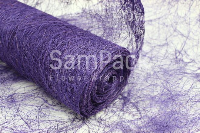 Abaca Scrunch Roll 19*10y Sparkling Purple A43 фиолетовый Абака Скранч