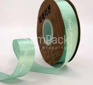 Лента атлас "Just for you" тиффани   2,5*40y Лента атлас "Just for you"   2,5*40y