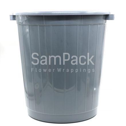 Бак 50 литров для мусора (серый) Баки