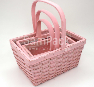 XS17-009 S/3 LT.PINK светло-розовый Корзины Китайские