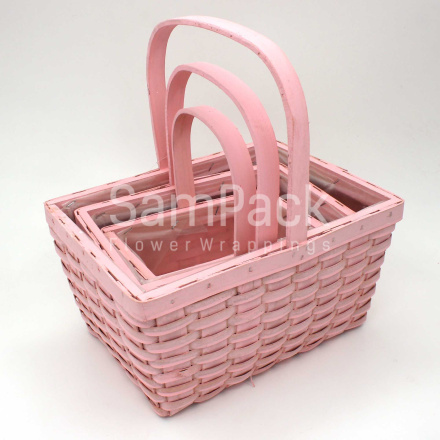 XS17-009 S/3 LT.PINK светло-розовый Корзины Китайские