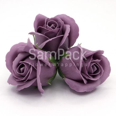 Розы из мыльной пены пыльно-сиреневый 5,5*4 50шт(55/27) Розы из мыльной пены