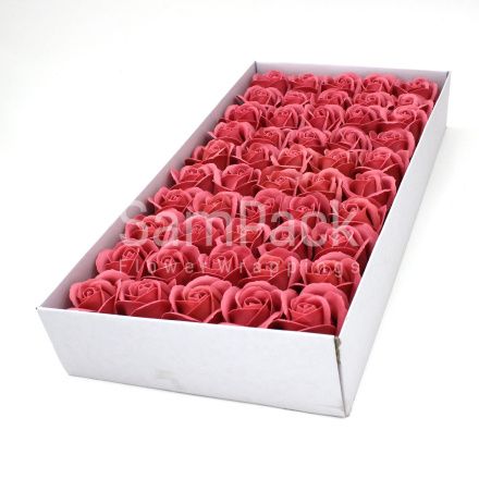 Розы из мыльной пены серовато-красный 5,5*4 50шт(55/29) Розы из мыльной пены