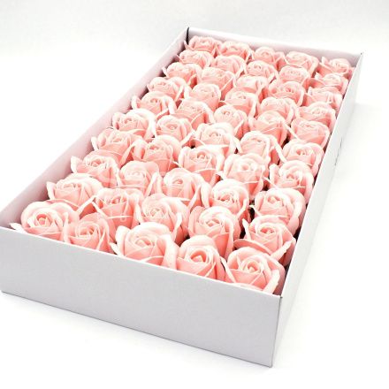 Розы из мыльной пены светло-розовый 5,5*4 50шт(55/18) Розы из мыльной пены