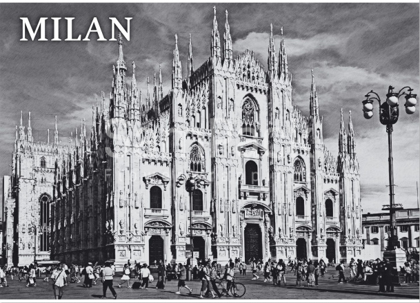 Бумага дизайнерская " MILAN" 49*66см в упак.10шт Бумага дизайнерская 