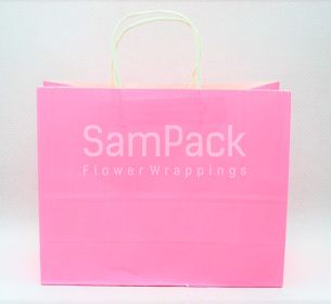 Пакет бум. цветной микс розовый 24*30 Крафт-пакеты