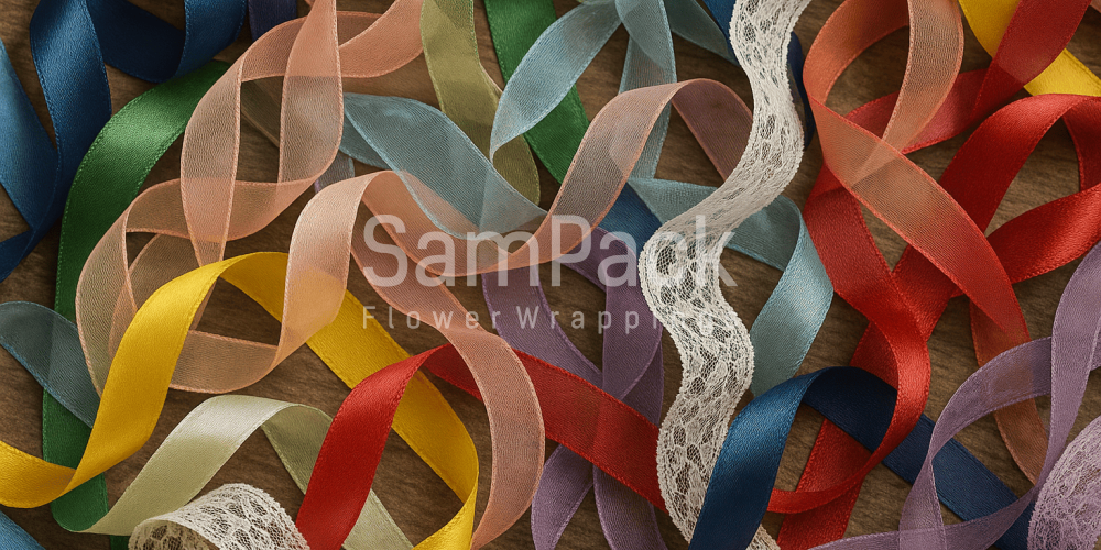 Лента для цветов: разновидности, где купить и как использовать - SamPack.Store