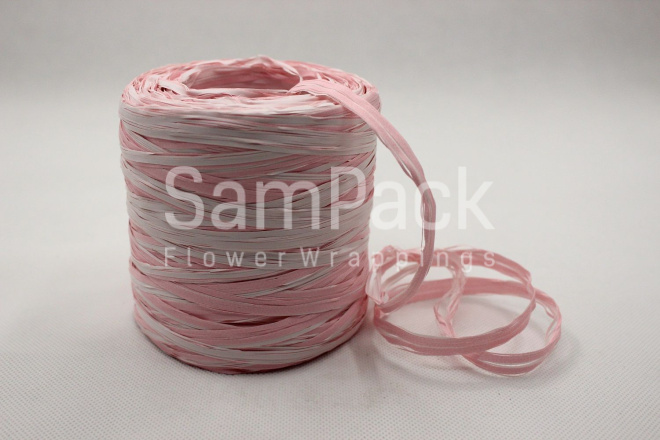 Рафия 1/200 PF 119001/ 01-58 белый/неж.розовый Рафия PF двухцветная